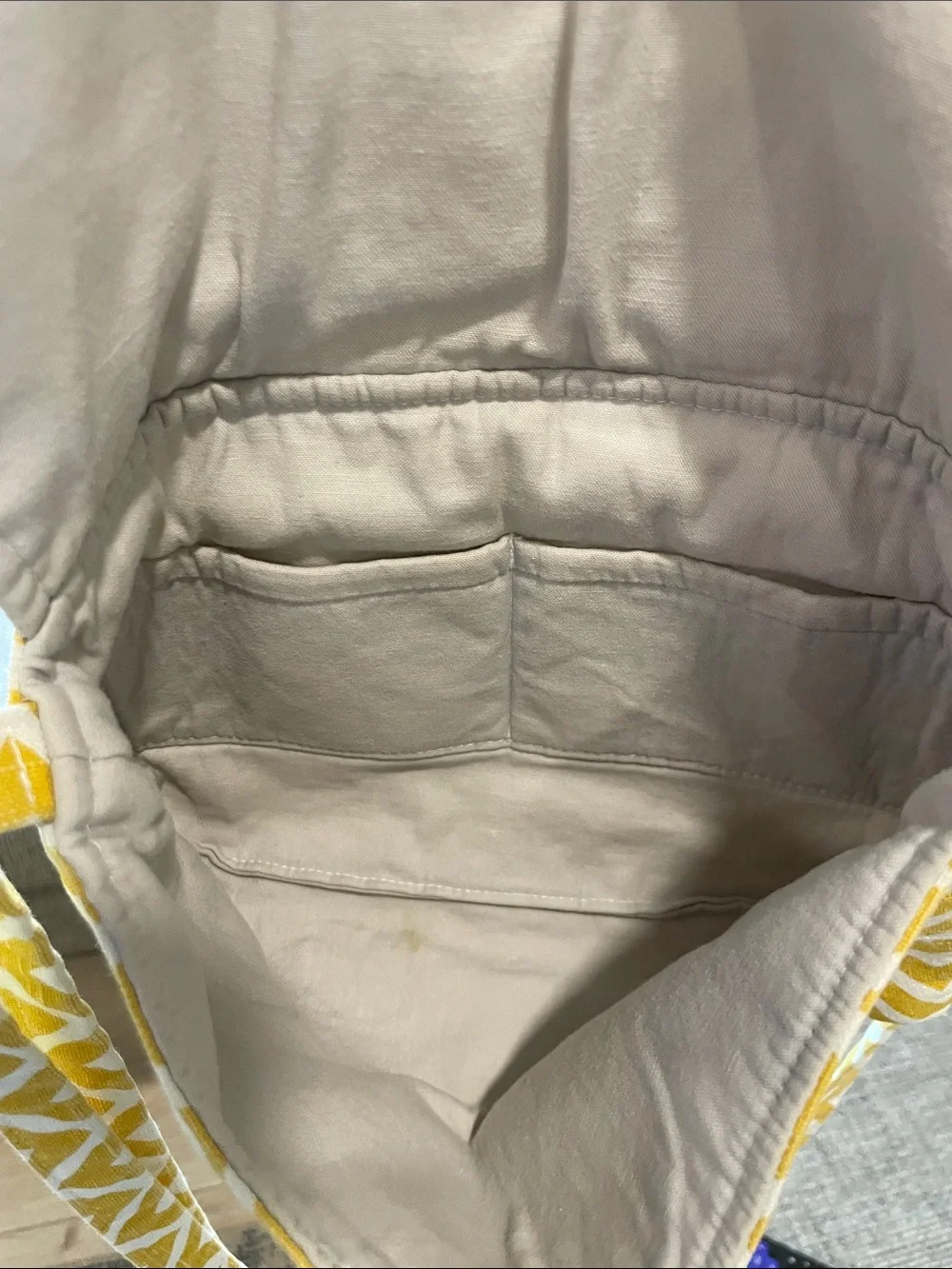 Yellow Chevron Fabric Crossbody Bag Womens Lightweight Summer purse